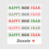 gelukkig nieuwjaar sticker (Vel)