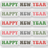 gelukkig nieuwjaar sticker (Voorkant)