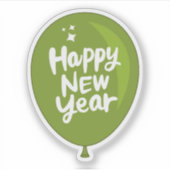 gelukkig nieuwjaar sticker (Voorkant)