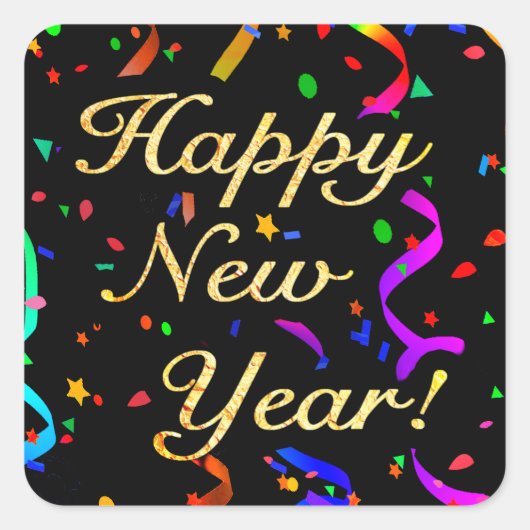 "Gelukkig Nieuwjaar!" stickers (Voorkant)