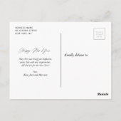 GELUKKIG NIEUWJAAR | stijlvol script-wenskaart Briefkaart (Achterkant)