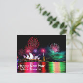 Gelukkig nieuwjaar Sydney Australië Briefkaart (Staand voorkant)