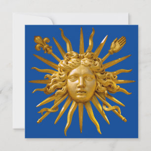 Gelukkig Nieuwjaar / Symbool van Lodewijk XIV de Z Feestdagenkaart