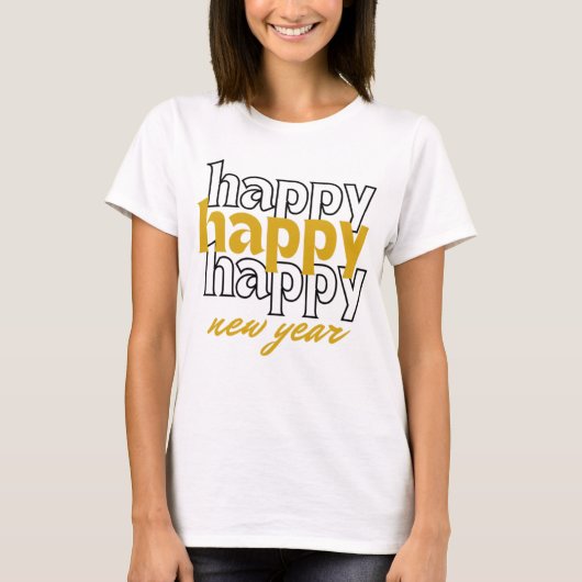 Gelukkig nieuwjaar t-shirt (Voorkant)