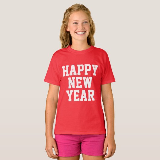 GELUKKIG NIEUWJAAR T-Shirt (Voorkant volledig)