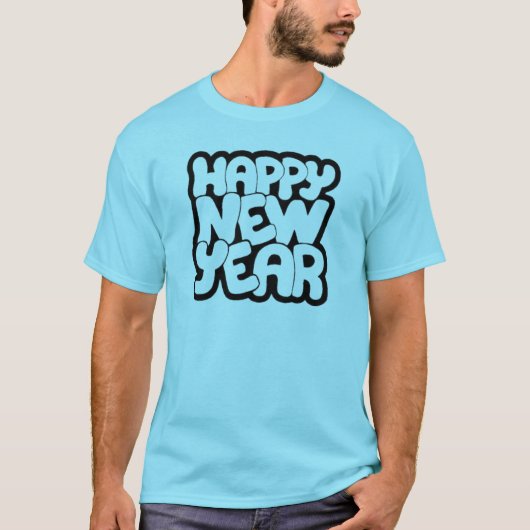 Gelukkig Nieuwjaar T-shirt (Voorkant)