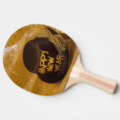 gelukkig nieuwjaar tafeltennisbatje (Zijkant)