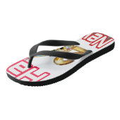 Gelukkig nieuwjaar teenslippers (Schuin)