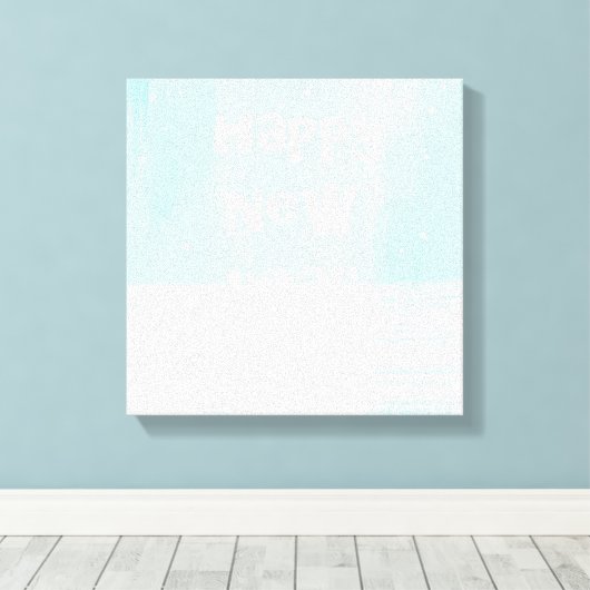 Gelukkig Nieuwjaar Tekst Kunst Canvas Afdruk (Insitu (Houten vloer))
