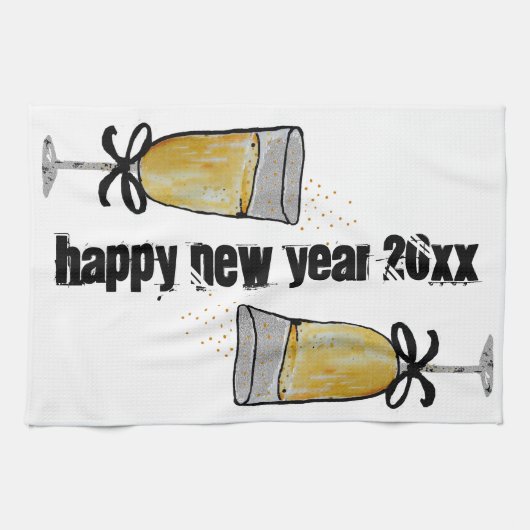 Gelukkig nieuwjaar theedoek (Horizontaal)