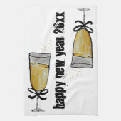 Gelukkig nieuwjaar theedoek (Verticaal)