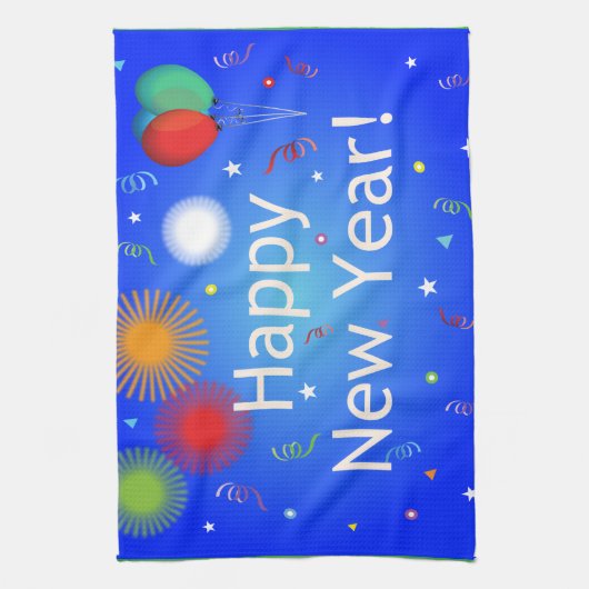 Gelukkig nieuwjaar theedoek (Verticaal)