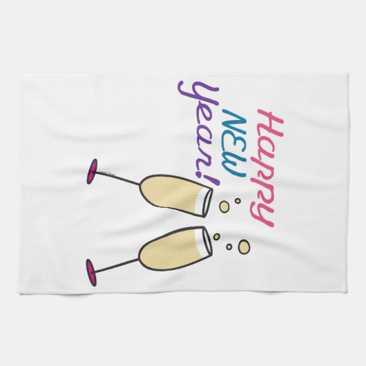 Gelukkig nieuwjaar theedoek (Horizontaal)