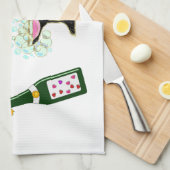 Gelukkig nieuwjaar theedoek (Quarter Fold)