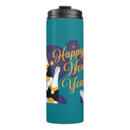 Gelukkig nieuwjaar thermosbeker