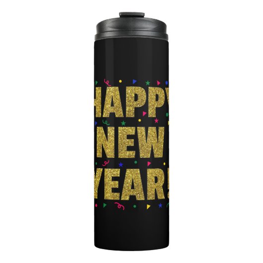 Gelukkig nieuwjaar thermosbeker (Voorkant)
