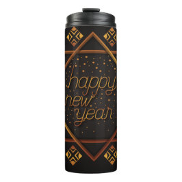 Gelukkig nieuwjaar thermosbeker