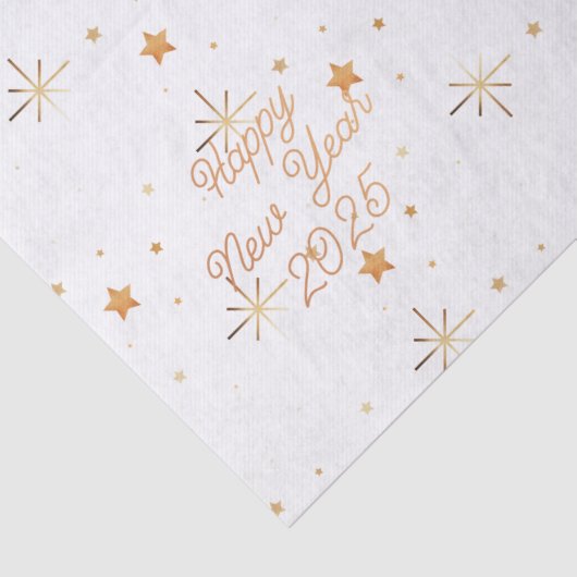 Gelukkig nieuwjaar tissuepapier (Detail)