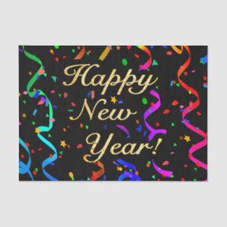 "Gelukkig nieuwjaar!" Tissuepapier