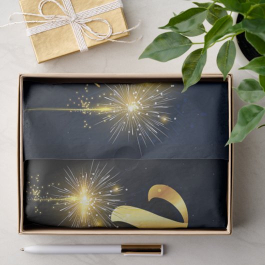 Gelukkig nieuwjaar tissuepapier (Geschenk)