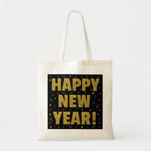 Gelukkig nieuwjaar tote bag (Voorkant)
