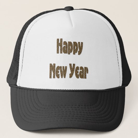 gelukkig nieuwjaar trucker pet (Voorkant)