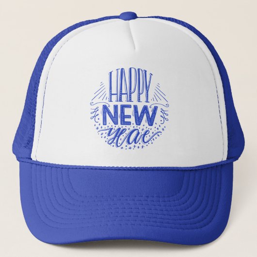 Gelukkig nieuwjaar trucker pet (Voorkant)