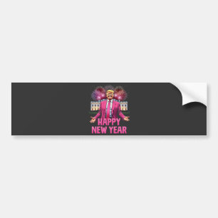 Gelukkig Nieuwjaar Trump Resolutie 2025 Bumpersticker