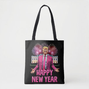 Gelukkig Nieuwjaar Trump Resolutie 2025 Tote Bag