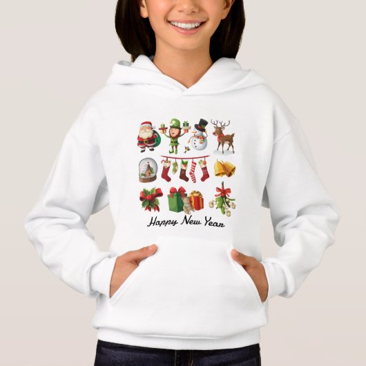 Gelukkig Nieuwjaar Tshirt kinder (Voorkant)