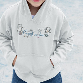 Gelukkig Nieuwjaar tussen Kittens in balans op een