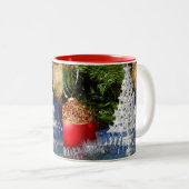 Gelukkig nieuwjaar tweekleurige koffiemok (Voorkant rechts)