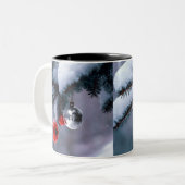 Gelukkig nieuwjaar tweekleurige koffiemok (Voorkant links)