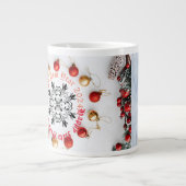 Gelukkig Nieuwjaar Two-Tone witte kleur Koffie Mok (Voorkant)