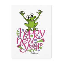 Gelukkig nieuwjaar uit Frisky de Kikker