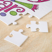 Gelukkig nieuwjaar uit Frisky de Kikker Legpuzzel (Zijkant)