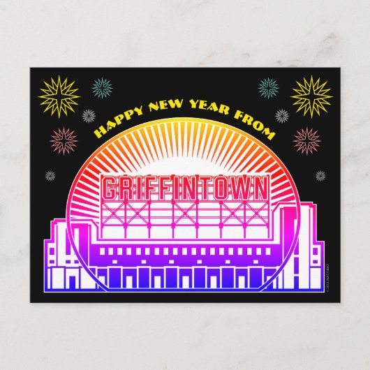 Gelukkig nieuwjaar uit het Briefkaart van Griffint (Voorkant)