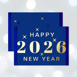 Gelukkig Nieuwjaar Vakantie Foliekaart Folie Feestdagenkaart