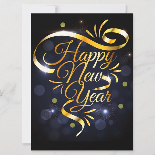 Gelukkig Nieuwjaar Vakantiekaart Feestdagenkaart (Voorkant)