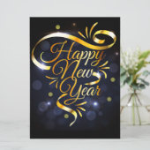 Gelukkig Nieuwjaar Vakantiekaart Feestdagenkaart (Staand voorkant)