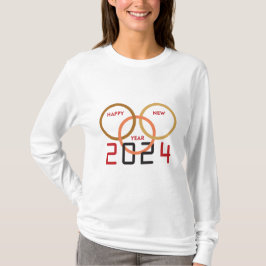Gelukkig nieuwjaar van 2024 t-shirt