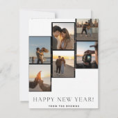 Gelukkig nieuwjaar van de Browns Kaart Notitiekaartje (Achterkant)