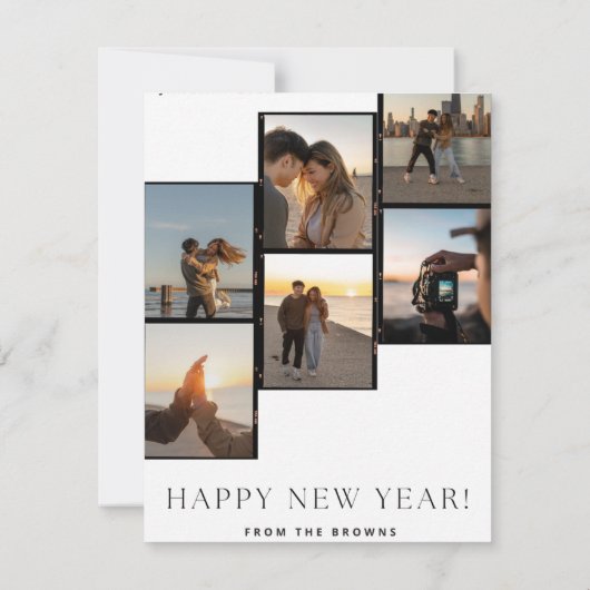 Gelukkig nieuwjaar van de Browns Kaart Notitiekaartje (Achterkant)