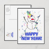 Gelukkig Nieuwjaar van de feestdag Feestdagenkaart (Voorkant / Achterkant)