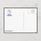 Gelukkig Nieuwjaar van de feestdag Feestdagenkaart (Achterkant)