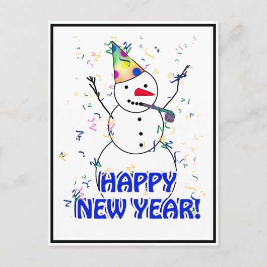 Gelukkig Nieuwjaar van de feestdag Feestdagenkaart (Voorkant)