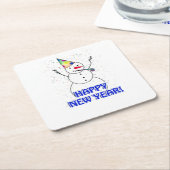 Gelukkig Nieuwjaar van de feestdag Kartonnen Onderzetters (Schuin)