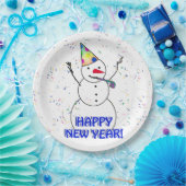 Gelukkig Nieuwjaar van de feestdag Papieren Bordje (Feest)