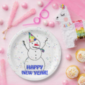Gelukkig Nieuwjaar van de feestdag Papieren Bordje (Feest)