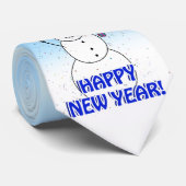 Gelukkig Nieuwjaar van de feestdag Stropdas (Opgerold)